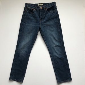 Madewell Cruiser Straight Jean ankle med blue sz28